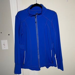 TANGERINE BLUE TRACK ATHLETIC JACKET